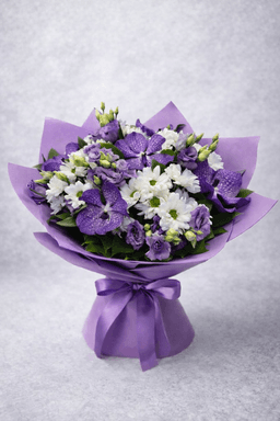 Авторский букет "Фиолетовый вельвет" — фото 1